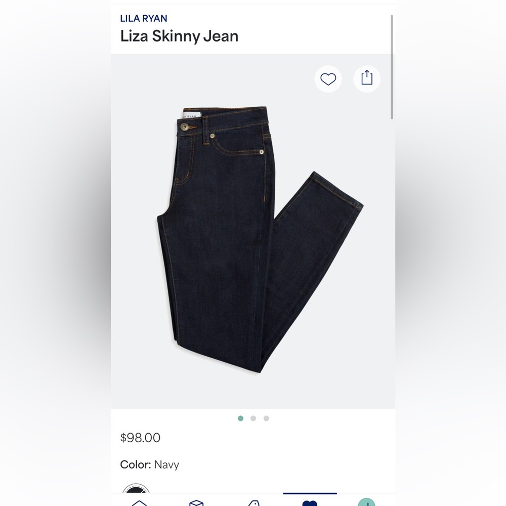 LILA RYAN Dark Blue Skinny Jeans